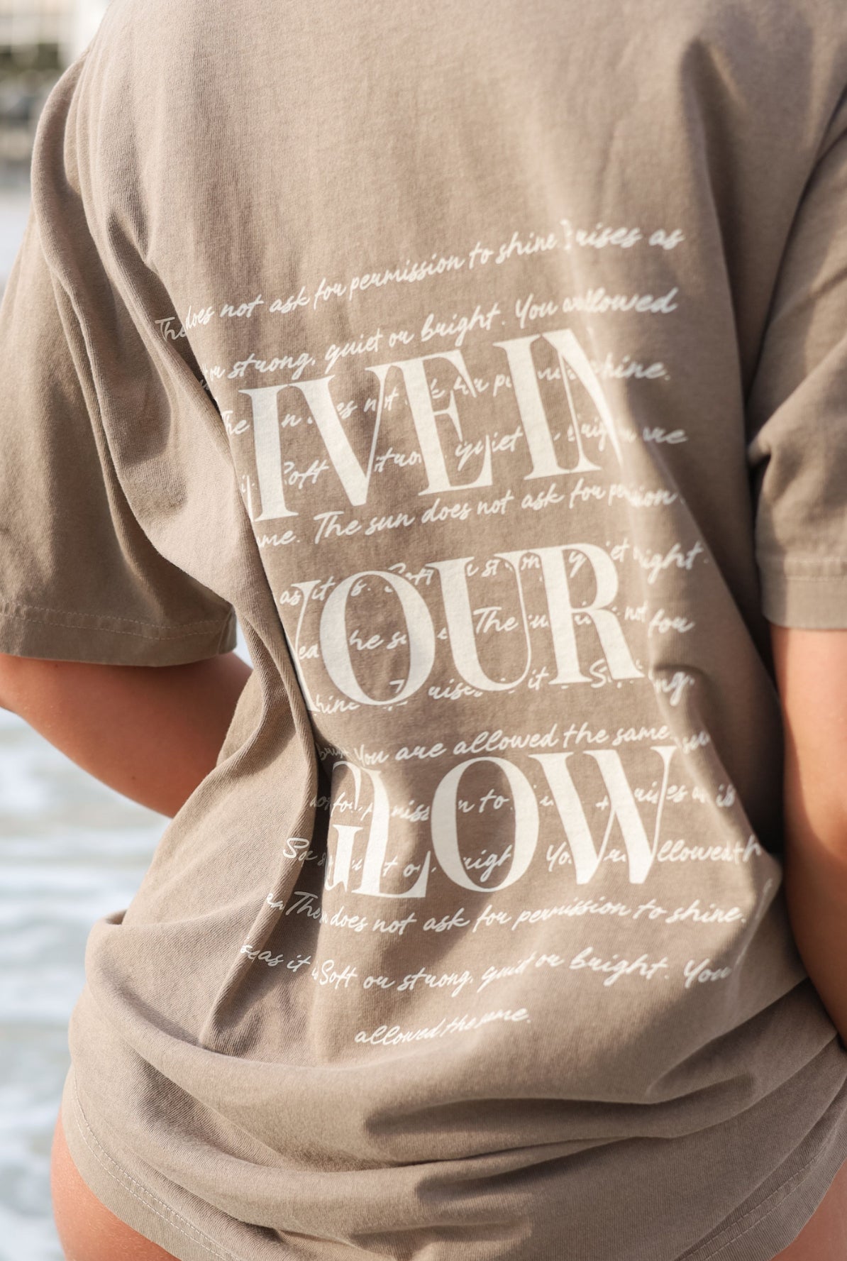 glow oversized tee