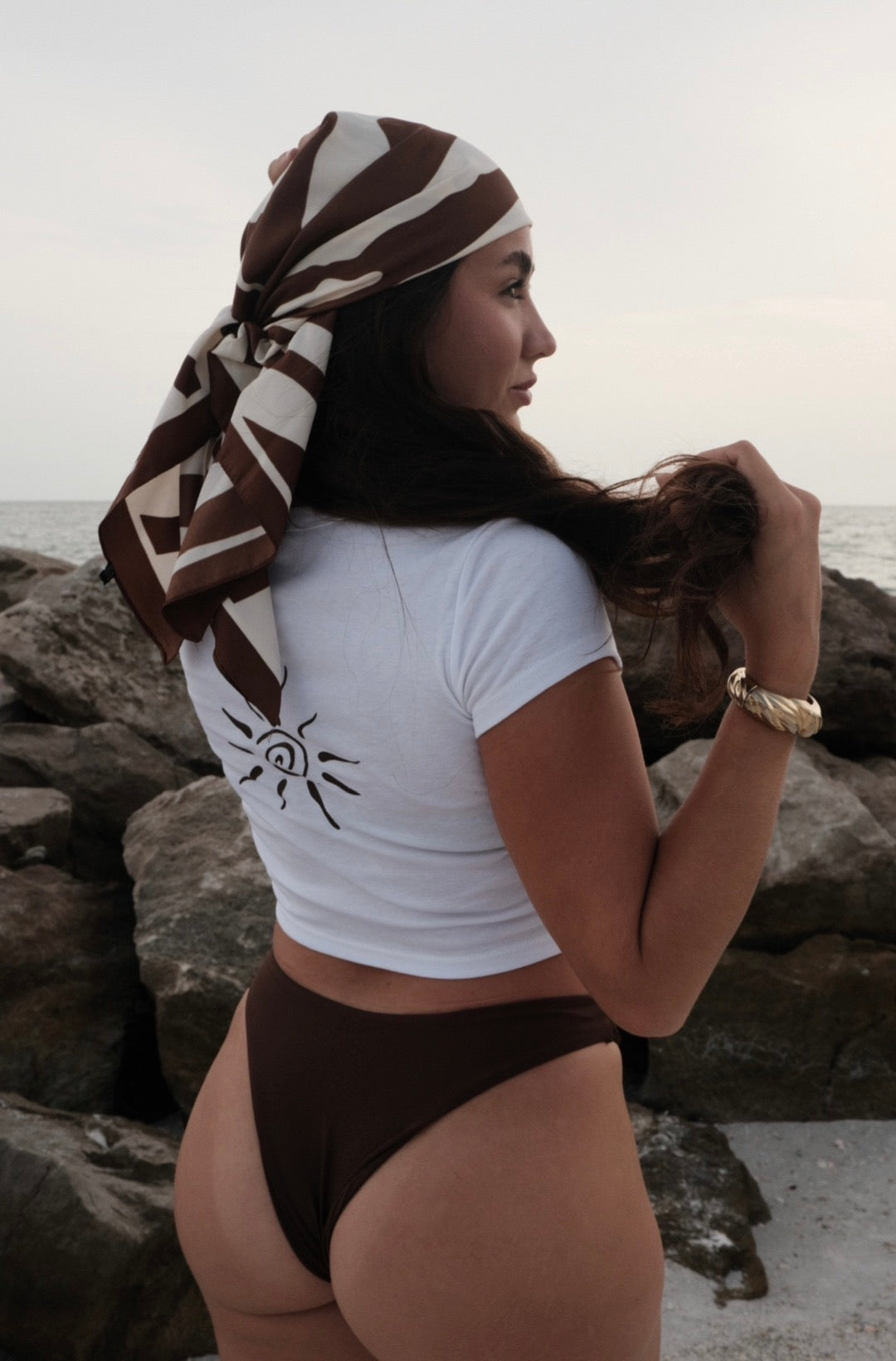 follow the sun baby tee