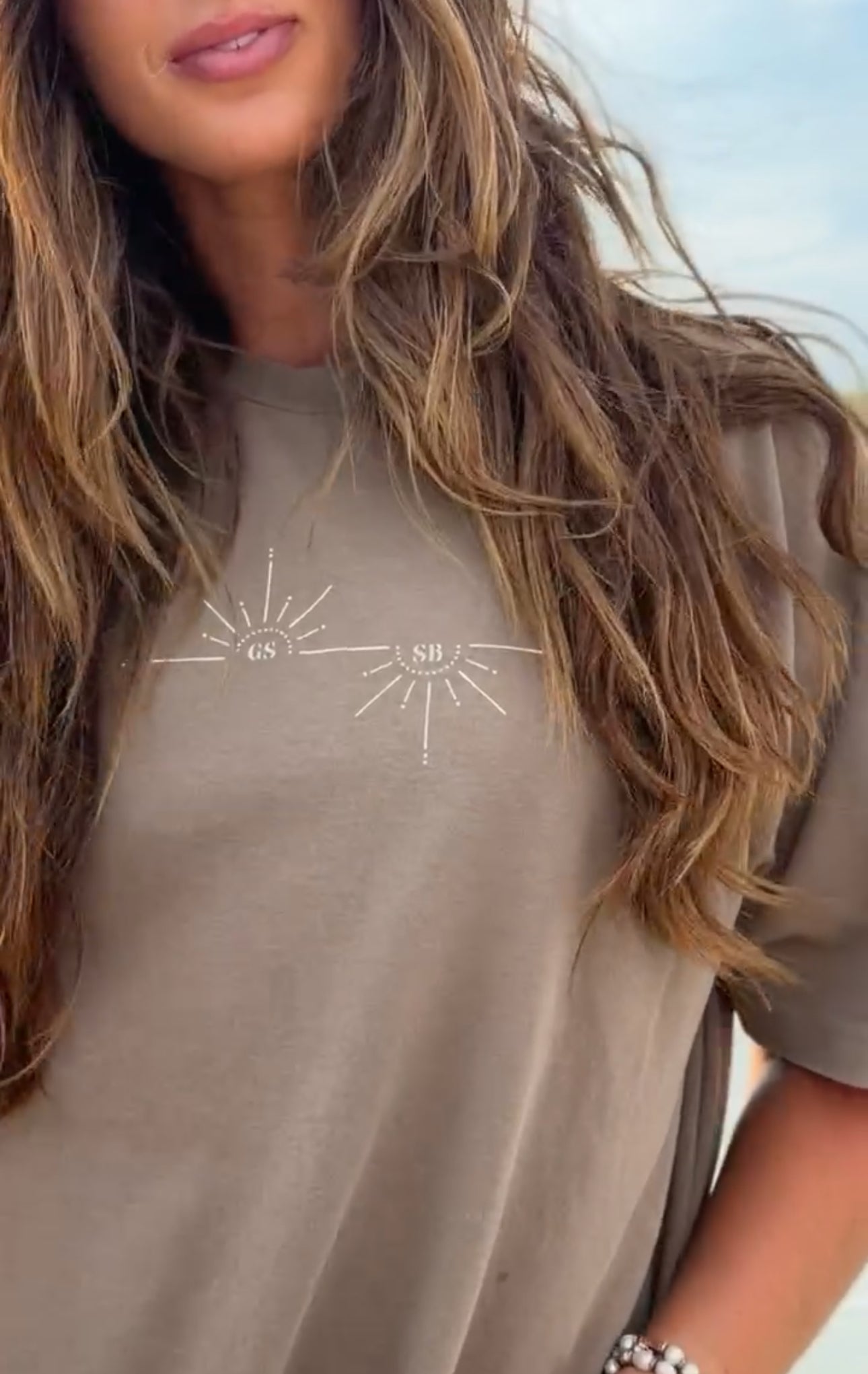 glow oversized tee
